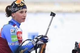 17.03.2022, Oslo, Norway (NOR): Julia Simon (FRA) - IBU World Cup Biathlon, training, Oslo (NOR). www.nordicfocus.com. © Manzoni/NordicFocus. Every downloaded picture is fee-liable.