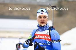 16.03.2022, Oslo, Norway (NOR): Emilien Jacquelin (FRA) - IBU World Cup Biathlon, training, Oslo (NOR). www.nordicfocus.com. © Manzoni/NordicFocus. Every downloaded picture is fee-liable.