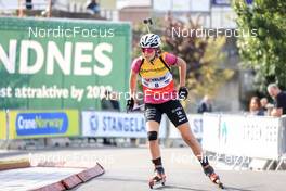 05.08.2022, Sandnes, Norway (NOR): Chloe Chevalier (FRA) - BLINK22 Festival Biathlon - Sandnes (NOR). www.nordicfocus.com. © Manzoni/NordicFocus. Every downloaded picture is fee-liable.