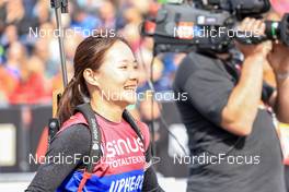 05.08.2022, Sandnes, Norway (NOR): Ying Wen (CHN) - BLINK22 Festival Biathlon - Sandnes (NOR). www.nordicfocus.com. © Manzoni/NordicFocus. Every downloaded picture is fee-liable.