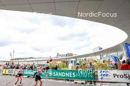 06.08.2022, Sandnes, Norway (NOR): Jessica Jislova (CZE), Marketa Davidova (CZE), (l-r) - BLINK22 Festival Biathlon - Sandnes (NOR). www.nordicfocus.com. © Manzoni/NordicFocus. Every downloaded picture is fee-liable.