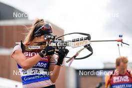 05.08.2022, Sandnes, Norway (NOR): Caroline Colombo (FRA) - BLINK22 Festival Biathlon - Sandnes (NOR). www.nordicfocus.com. © Manzoni/NordicFocus. Every downloaded picture is fee-liable.