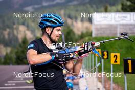10.09.2022, Lavaze, Italy (ITA): Oskar Brandt (SWE) - Biathlon summer training, Lavaze (ITA). www.nordicfocus.com. © Barbieri/NordicFocus. Every downloaded picture is fee-liable.