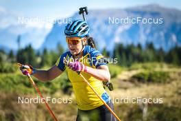 13.09.2022, Lavaze, Italy (ITA): Johanna Skottheim (SWE) - Biathlon summer training, Lavaze (ITA). www.nordicfocus.com. © Vanzetta/NordicFocus. Every downloaded picture is fee-liable.
