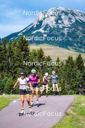 31.07.2022, Lavaze, Italy (ITA): Dunja Zdouc (AUT), Julia Schwaiger (AUT), (l-r)  - Biathlon summer training, Lavaze (ITA). www.nordicfocus.com. © Barbieri/NordicFocus. Every downloaded picture is fee-liable.