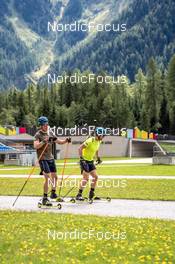 01.09.2022, Antholz, Italy (ITA): Martin Ponsiluoma (SWE), Peppe Femling (SWE), (l-r)  - Biathlon summer training, Antholz (ITA). www.nordicfocus.com. © Barbieri/NordicFocus. Every downloaded picture is fee-liable.