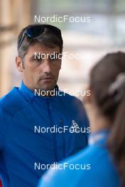 27.06.2022, Premanon, France (FRA): Cyril Burdet (FRA), coach Team France - Biathlon summer training, Premanon (FRA). www.nordicfocus.com. © Manzoni/NordicFocus. Every downloaded picture is fee-liable.