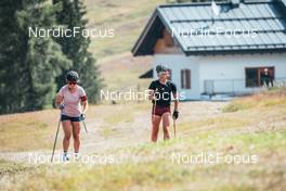 16.07.2022, Lavaze, Italy (ITA): Irene Lardschneider (ITA), Linda Zingerle (ITA), (l-r)  - Biathlon summer training, Lavaze (ITA). www.nordicfocus.com. © Barbieri/NordicFocus. Every downloaded picture is fee-liable.
