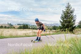 14.09.2022, Lavaze, Italy (ITA): Johanna Skottheim (SWE) - Biathlon summer training, Lavaze (ITA). www.nordicfocus.com. © Barbieri/NordicFocus. Every downloaded picture is fee-liable.