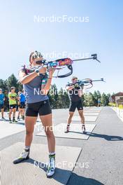 03.08.2022, Font-Romeu, France (FRA): Camille Bened (FRA) - Biathlon summer training, Font-Romeu (FRA). www.nordicfocus.com. © Authamayou/NordicFocus. Every downloaded picture is fee-liable.