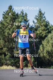 04.08.2022, Font-Romeu, France (FRA): Theo Guiraud Poillot (FRA) - Biathlon summer training, Font-Romeu (FRA). www.nordicfocus.com. © Authamayou/NordicFocus. Every downloaded picture is fee-liable.