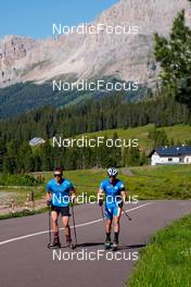 11.06.2022, Lavaze, Italy (ITA): Bionaz Didier (ITA), Molinari Michele (ITA), (l-r)  - Biathlon summer training, Lavaze (ITA). www.nordicfocus.com. © Barbieri/NordicFocus. Every downloaded picture is fee-liable.