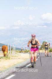 31.07.2022, Font-Romeu, France (FRA): Chloe Bened (FRA) - Biathlon summer training, Font-Romeu (FRA). www.nordicfocus.com. © Authamayou/NordicFocus. Every downloaded picture is fee-liable.