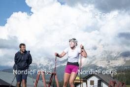 02.09.2022, Lavaze, Italy (ITA): Patrick Oberegger (ITA), Ragnhild Femsteinevik (NOR), (l-r)  - Biathlon summer training, Lavaze (ITA). www.nordicfocus.com. © Vanzetta/NordicFocus. Every downloaded picture is fee-liable.