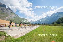 29.06.2022, Bessans, France (FRA): Eleonora Fauner (ITA), Hannah Auchentaller (ITA), (l-r) - Biathlon summer training, Bessans (FRA). www.nordicfocus.com. © Authamayou/NordicFocus. Every downloaded picture is fee-liable.