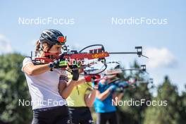 27.07.2022, Font-Romeu, France (FRA): Gilonne Guigonnat (FRA) - Biathlon summer training, Font-Romeu (FRA). www.nordicfocus.com. © Authamayou/NordicFocus. Every downloaded picture is fee-liable.