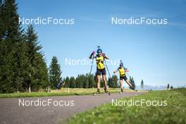 13.09.2022, Lavaze, Italy (ITA): Stina Nilsson (SWE), Johanna Skottheim (SWE), (l-r)  - Biathlon summer training, Lavaze (ITA). www.nordicfocus.com. © Vanzetta/NordicFocus. Every downloaded picture is fee-liable.