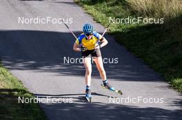 10.09.2022, Lavaze, Italy (ITA): Elvira Oeberg (SWE) - Biathlon summer training, Lavaze (ITA). www.nordicfocus.com. © Barbieri/NordicFocus. Every downloaded picture is fee-liable.