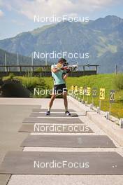 11.08.2022, Hochfilzen, Austria (AUT): Philipp Horn (GER) - Biathlon summer training, Hochfilzen (AUT). www.nordicfocus.com. © Reichert/NordicFocus. Every downloaded picture is fee-liable.