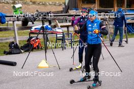04.10.2022, Martell, Italy (ITA): Eleonora Fauner (ITA), Samuela Comola (ITA), (l-r)  - Biathlon summer training, Martell (ITA). www.nordicfocus.com. © Barbieri/NordicFocus. Every downloaded picture is fee-liable.