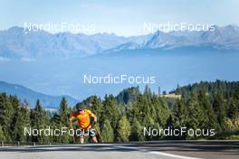 13.09.2022, Lavaze, Italy (ITA): Lukas Hofer (ITA) - Biathlon summer training, Lavaze (ITA). www.nordicfocus.com. © Vanzetta/NordicFocus. Every downloaded picture is fee-liable.