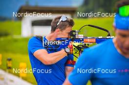 04.07.2022, Hochfilzen, Austria (AUT): Didier Bionaz (ITA) - Biathlon summer training, Hochfilzen (AUT). www.nordicfocus.com. © Reichert/NordicFocus. Every downloaded picture is fee-liable.