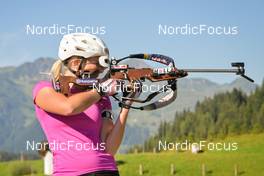 11.08.2022, Hochfilzen, Austria (AUT): Lisa Theresa Hauser (AUT) - Biathlon summer training, Hochfilzen (AUT). www.nordicfocus.com. © Reichert/NordicFocus. Every downloaded picture is fee-liable.
