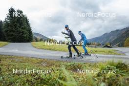 23.10.2022, Antholz, Italy (ITA):  Braunhofer Patrick (ITA), Cappellari Daniele (ITA), (l-r)  - Biathlon training, Antholz (AUT). www.nordicfocus.com. © Vanzetta/NordicFocus. Every downloaded picture is fee-liable.
