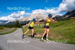 10.09.2022, Lavaze, Italy (ITA): Hanna Oeberg (SWE), Elvira Oeberg (SWE), (l-r)  - Biathlon summer training, Lavaze (ITA). www.nordicfocus.com. © Barbieri/NordicFocus. Every downloaded picture is fee-liable.