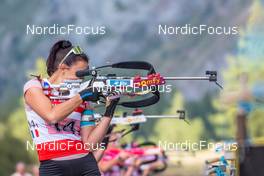 25.08.2022, Bessans, France (FRA): Camille Bened (FRA) - Biathlon summer training, Bessans (FRA). www.nordicfocus.com. © Authamayou/NordicFocus. Every downloaded picture is fee-liable.