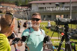 11.08.2022, Hochfilzen, Austria (AUT): David Zobel (GER), Justus Strelow (GER) - Biathlon summer training, Hochfilzen (AUT). www.nordicfocus.com. © Reichert/NordicFocus. Every downloaded picture is fee-liable.