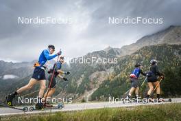 24.10.2022, Antholz, Italy (ITA):  Jacopo Leonesio (ITA), Christille Cedric (ITA), (l-r)  - Biathlon training, Antholz (ITA). www.nordicfocus.com. © Vanzetta/NordicFocus. Every downloaded picture is fee-liable.