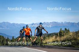 13.09.2022, Lavaze, Italy (ITA): Oskar Brandt (SWE), Martin Ponsiluoma (SWE), (l-r)  - Biathlon summer training, Lavaze (ITA). www.nordicfocus.com. © Vanzetta/NordicFocus. Every downloaded picture is fee-liable.