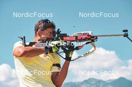 10.08.2022, Hochfilzen, Austria (AUT): Philipp Nawrath (GER) - Biathlon summer training, Hochfilzen (AUT). www.nordicfocus.com. © Reichert/NordicFocus. Every downloaded picture is fee-liable.