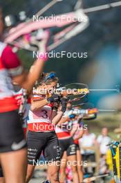 25.08.2022, Bessans, France (FRA): Julia Simon (FRA) - Biathlon summer training, Bessans (FRA). www.nordicfocus.com. © Authamayou/NordicFocus. Every downloaded picture is fee-liable.