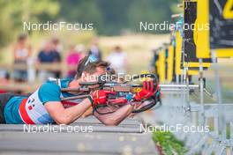 25.08.2022, Bessans, France (FRA): Fabien Claude (FRA) - Biathlon summer training, Bessans (FRA). www.nordicfocus.com. © Authamayou/NordicFocus. Every downloaded picture is fee-liable.