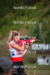 25.08.2022, Bessans, France (FRA): Chloe Bened (FRA) - Biathlon summer training, Bessans (FRA). www.nordicfocus.com. © Authamayou/NordicFocus. Every downloaded picture is fee-liable.