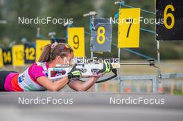 25.08.2022, Bessans, France (FRA): Anaïs Chevalier (FRA) - Biathlon summer training, Bessans (FRA). www.nordicfocus.com. © Authamayou/NordicFocus. Every downloaded picture is fee-liable.