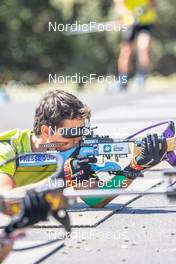 03.08.2022, Font-Romeu, France (FRA): Oscar Lombardot (FRA) - Biathlon summer training, Font-Romeu (FRA). www.nordicfocus.com. © Authamayou/NordicFocus. Every downloaded picture is fee-liable.