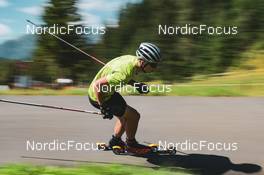 10.08.2022, Hochfilzen, Austria (AUT): Justus Strelow (GER) - Biathlon summer training, Hochfilzen (AUT). www.nordicfocus.com. © Reichert/NordicFocus. Every downloaded picture is fee-liable.