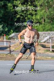 31.07.2022, Font-Romeu, France (FRA): Remi Broutier  (FRA) - Biathlon summer training, Font-Romeu (FRA). www.nordicfocus.com. © Authamayou/NordicFocus. Every downloaded picture is fee-liable.