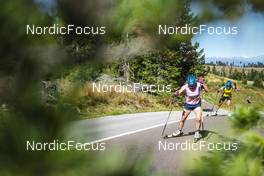 13.09.2022, Lavaze, Italy (ITA): Linn Persson (SWE), Tilda Johansson (SWE), (l-r)  - Biathlon summer training, Lavaze (ITA). www.nordicfocus.com. © Vanzetta/NordicFocus. Every downloaded picture is fee-liable.