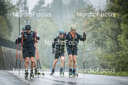 08.09.2022, Lavaze, Italy (ITA): Lukas Hofer (ITA), Jesper Nelin (SWE), (l-r)  - Biathlon summer training, Lavaze (ITA). www.nordicfocus.com. © Vanzetta/NordicFocus. Every downloaded picture is fee-liable.