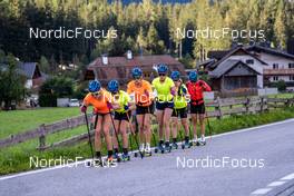 01.09.2022, Antholz, Italy (ITA): Stina Nilsson (SWE), Johanna Skottheim (SWE), Hanna Oeberg (SWE), Elvira Oeberg (SWE), Mona Brorsson (SWE), Tilda Johansson (SWE), (l-r)  - Biathlon summer training, Antholz (ITA). www.nordicfocus.com. © Barbieri/NordicFocus. Every downloaded picture is fee-liable.