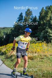 04.08.2022, Font-Romeu, France (FRA): Oscar Lombardot (FRA) - Biathlon summer training, Font-Romeu (FRA). www.nordicfocus.com. © Authamayou/NordicFocus. Every downloaded picture is fee-liable.