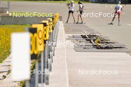 11.08.2022, Hochfilzen, Austria (AUT): feature: riffles, shooting range - Biathlon summer training, Hochfilzen (AUT). www.nordicfocus.com. © Reichert/NordicFocus. Every downloaded picture is fee-liable.