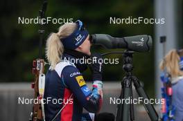 03.10.2022, Ruhpolding, Germany (GER): Marte Olsbu Roeiseland (NOR) - Biathlon summer training, Ruhpolding (GER). www.nordicfocus.com. © Reiter/NordicFocus. Every downloaded picture is fee-liable.