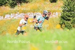 10.08.2022, Hochfilzen, Austria (AUT): Philipp Nawrath (GER), Philipp Horn (GER) - Biathlon summer training, Hochfilzen (AUT). www.nordicfocus.com. © Reichert/NordicFocus. Every downloaded picture is fee-liable.