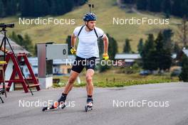 19.08.2022, Lavaze, Italy (ITA): Emilien Jacquelin (FRA) - Biathlon summer training, Lavaze (ITA). www.nordicfocus.com. © Barbieri/NordicFocus. Every downloaded picture is fee-liable.