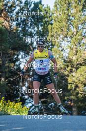 04.08.2022, Font-Romeu, France (FRA): Camille Bened (FRA) - Biathlon summer training, Font-Romeu (FRA). www.nordicfocus.com. © Authamayou/NordicFocus. Every downloaded picture is fee-liable.